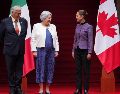 Sheinbaum destacó que Mary Simon es la primera gobernadora general indígena de Canadá. ESPECIAL/X / @Claudiashein