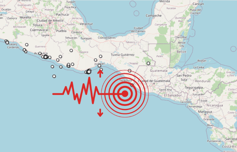 &nbsp;Sismo en Chiapas. ESPECIAL / SSN