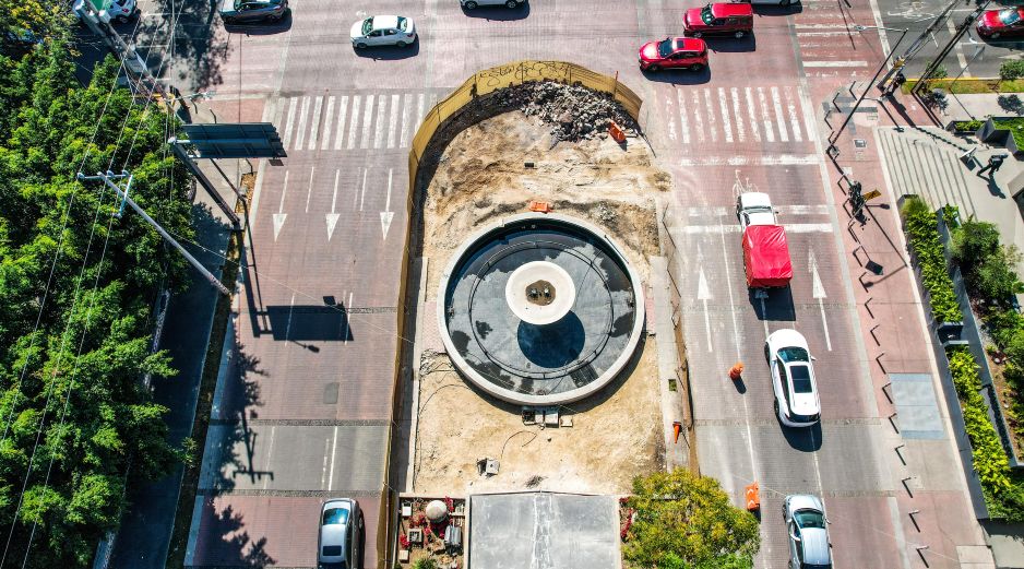 Vista panorámica del Paseo Chapultepec, donde el Ayuntamiento de Guadalajara realiza la renovación del camellón sin cierres viales, para mejorar la imagen urbana y la seguridad peatonal. EL INFORMADOR/A. Navarro