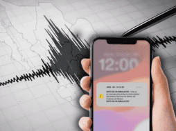 Este cambio en la alerta sísmica de los celulares también tendrá la finalidad de que los ciudadanos puedan distinguir cuando se trata de un sismo o simulacro. ESPECIAL/Canva/Gobierno de México