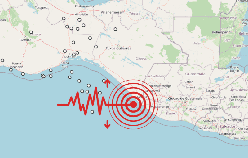 &nbsp;Sismo en Chiapas. ESPECIAL / SSN