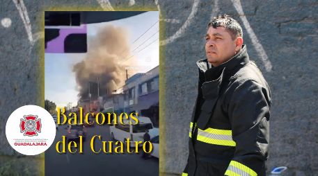 Bomberos de Guadalajara realizaron la extinción del incendio con grandes cantidades de agua. EL INFORMADOR / ARCHIVO / ESPECIAL / FACEBOOK / Protección Civil y Bomberos GDL