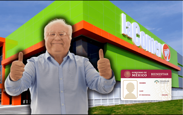 La Comer ofrece en sus farmacias un esquema de descuentos a los adultos mayores con la tarjeta Inapam. ESPECIAL/La Comer/Canva