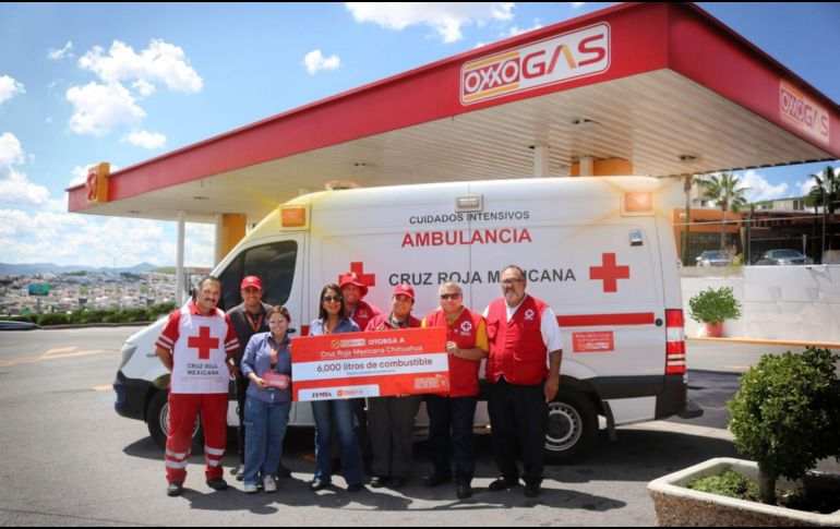 Una de las instituciones que se vio beneficiada fue la Cruz Roja Mexicana. CORTESÍA