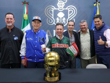 El gobernador del estado, Pablo Lemus, ofreció una rueda de prensa en la que destacó la oportunidad única que tiene la entidad de poder albergar un certamen de alta magnitud. EL INFORMADOR/ A. NAVARRO.