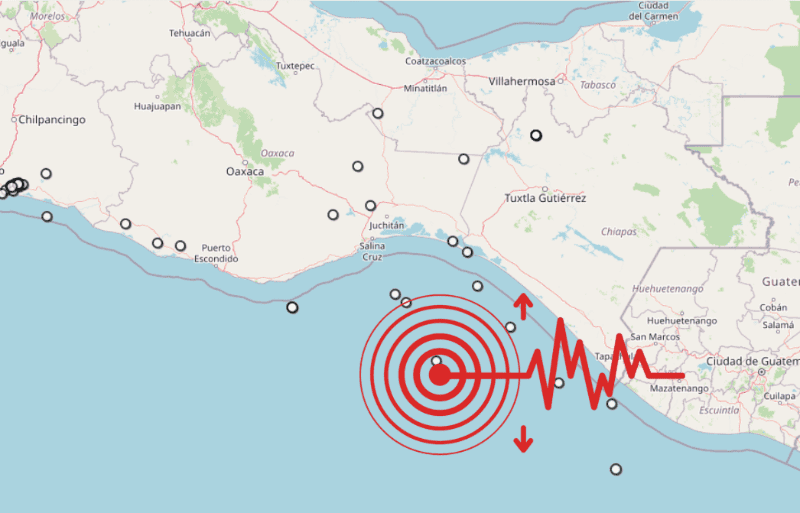 &nbsp;Sismo en Chiapas. ESPECIAL / SSN