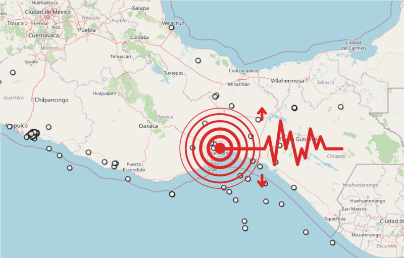 Sismo en Oaxaca. ESPECIAL / SSN&nbsp;