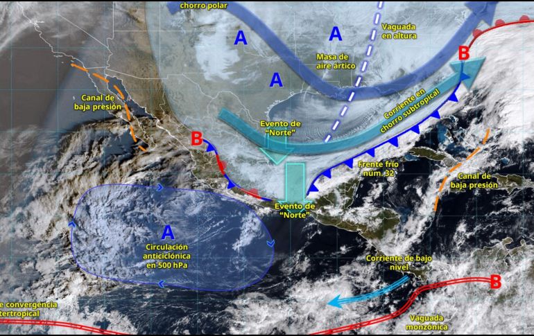 El SMN advierte que estas condiciones pueden ocasionar crecidas de ríos, deslaves, inundaciones, caída de árboles y riesgos en tramos carreteros, por lo que recomienda a la población mantenerse informada y extremar precauciones. ESPECIAL/ SMN.