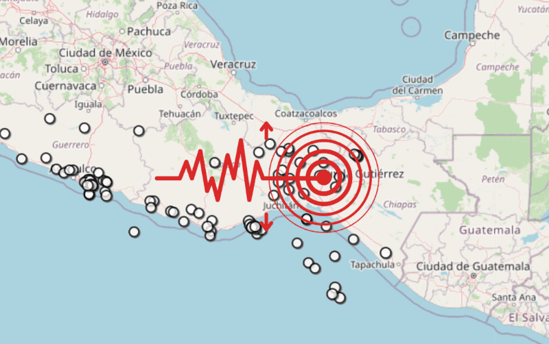 &nbsp;Sismo en Chiapas. ESPECIAL / SSN
