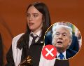 Eilish, una de las voces de la industria más feroces contra Trump, aprovechó su premiación para lanzar un contundente mensaje. EFE / ARCHIVO / ESPECIAL / Grammys