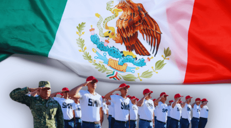 Los jóvenes mexicanos ahora tendrán la posibilidad de realizar su Servicio Militar Nacional (SMN) en solo tres meses y no en un año. ESPECIAL / CANVA / Gobierno de México