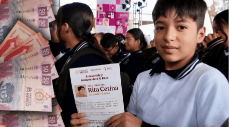 Los primeros en formar parte de la Beca Rita Cetina fueron los estudiantes de secundaria; este año habrá registro para estudiantes de primaria. ESPECIAL/Programas para el Bienestar