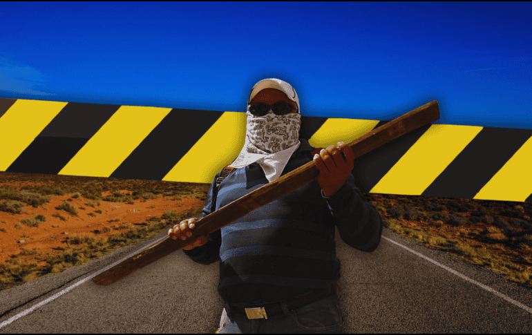 Desde muy temprano, pobladores de distintas comunidades cerraron la autpista del Sol. EFE / ARCHIVO / ESPECIAL / CANVA