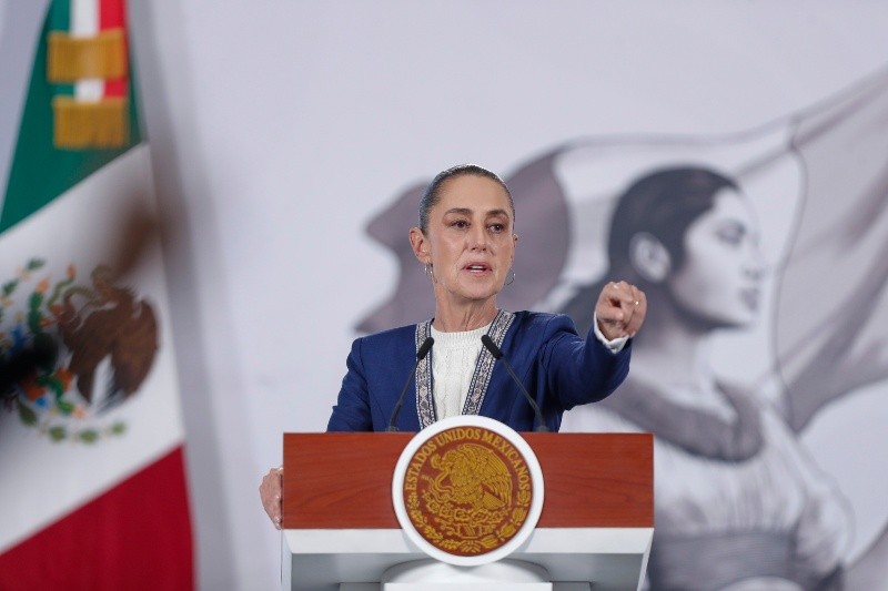 Sheinbaum: Procesar petróleo es fundamental. EFE/ I. Esquivel
