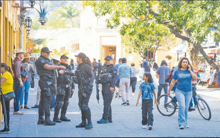 Elementos de la Policía estatal asumieron el control de la seguridad en Tequila, en coordinación con la Guardia Nacional. EL INFORMADOR/ J. Acosta