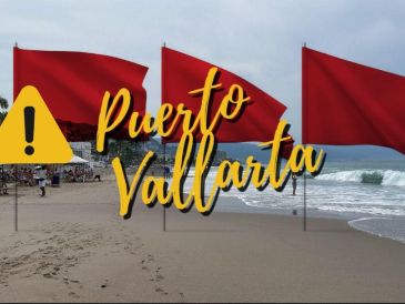 Así serán las condiciones del mar en Puerto Vallarta este fin de semana. ESPECIAL / FACEBOOK Protección Civil y Bomberos Puerto Vallarta