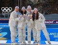 La actualización del medallero de Milano Cortina 2026 se estará dando a conocer en el transcurso de este día. EFE/EPA/PIERRE TEYSSOT