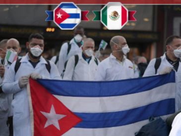 Morena recapituló la llegada de personqal médico a México desde Cuba cuando más se necesitaba. X / @PartidoMorenaMx