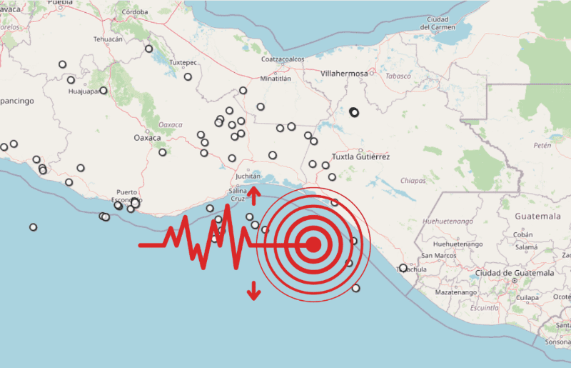 &nbsp;Sismo en Chiapas. ESPECIAL / SSN