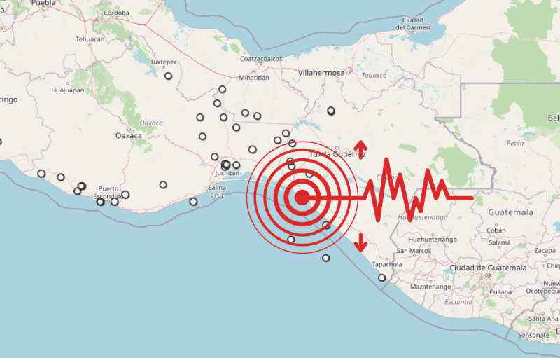 &nbsp;Sismo en Chiapas. ESPECIAL / SSN