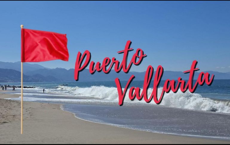 Así se encuentran las playas de Puerto Vallarta este martes 10 de febrero de 2026. ESPECIAL / FACEBOOK Protección Civil y Bomberos Puerto Vallarta