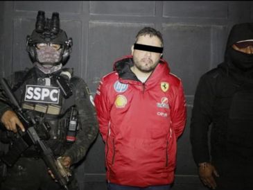 A Diego Rivera y dos cómplices también se les ratificó la prisión preventiva oficiosa; enfrentarán su proceso en la cárcel. EFE/ Secretaria Seguridad y Protección Ciudadana de México