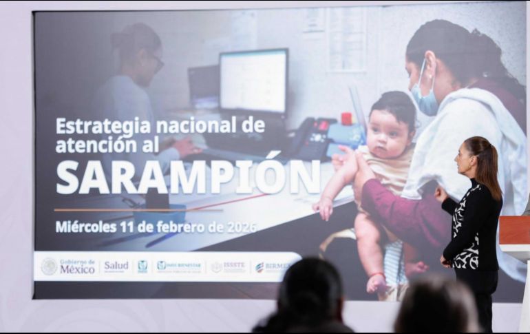 Claudia Sheinbaum Pardo sostuvo un encuentro virtual con las gobernadoras y los gobernadores, así como con las secretarías de Salud estatales para revisar el tema y fortalecer la estrategia nacional. SUN / D. Sánchez