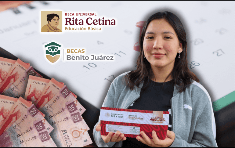 Un atraso en la dispersión de los recursos económicos de las becas Benito Juárez y Rita Cetina ya se ha registrado en ocasiones anteriores. ESPECIAL/Programas para el Bienestar/Canva