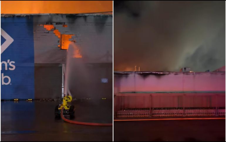 Hasta el momento, autoridades informaron que no se reportan personas lesionadas y que la situación se encuentra controlada. ESPECIAL / FACEBOOK Departamento de Bomberos de Hermosillo