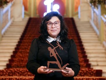 La escritora mexicana Elma Correa ha ganado este viernes el Premio Biblioteca Breve 2026. EFE /Enric Fontcuberta