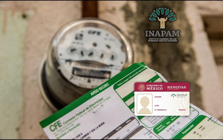 Ante el aumento este año en algunas tarifas de servicios básicos del hogar, los adultos mayores, se cuestionan si la tarjeta del INAPAM les permite obtener un descuento directo en su recibo de luz de la CFE. ESPECIAL / EL INFORMADOR y CANVA