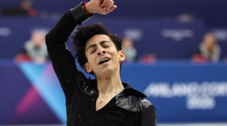 Donovan se presentó en la final de Milano-Cortina 2026 con una mezcla de canciones de Elvis Presley. EFE/EPA/NEIL HALL