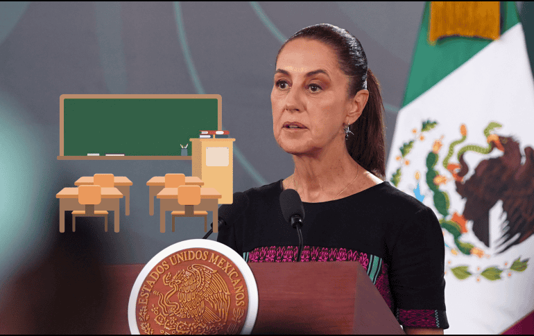 Sheinbaum recordó que la Nueva Escuela Mexicana se implementó en 2018 bajo el gobierno de Andrés Manuel López Obrador. SUN / ARCHIVO