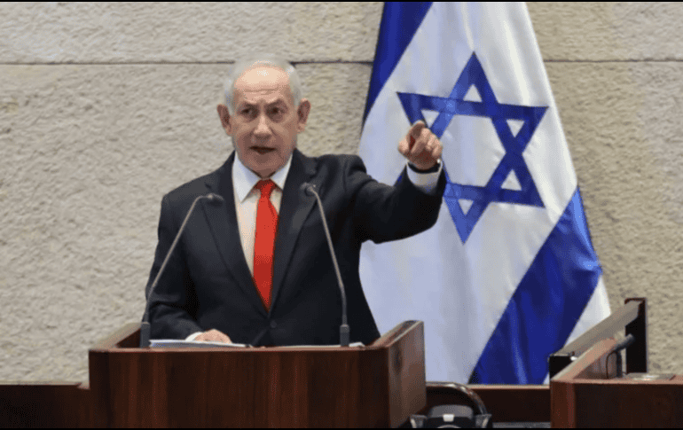 El primer ministro israelí, Benjamin Netanyahu, comunicó hoy que también está promoviendo la construcción de otro aeropuerto en el norte, concretamente en Ramat David. EFE/A. SULTAN