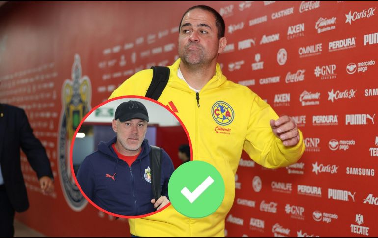 El brasileño, en un acto de humildad, reconoció ante la prensa que el argentino está haciendo un gran trabajo en Chivas en el Clausura 2026. Imago7 / ARCHIVO