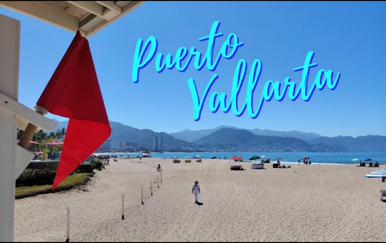 Así se encuentran las playas de Puerto Vallarta este jueves 19 de febrero de 2026. ESPECIAL / FACEBOOK Protección Civil y Bomberos Puerto Vallarta