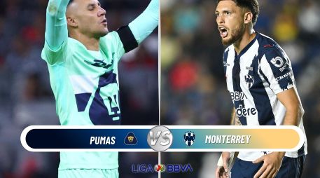 Pumas y Monterrey se enfrentan en la Jornada 7 del Clausura 2026 en Ciudad Universitaria. ESPECIAL / IMAGO7 y CANVA
