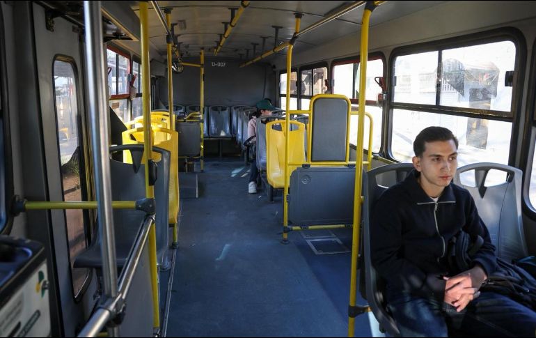 Asientos vacíos. Unidades del transporte público registran baja ocupación durante la mañana. EL INFORMADOR / A. Navarro