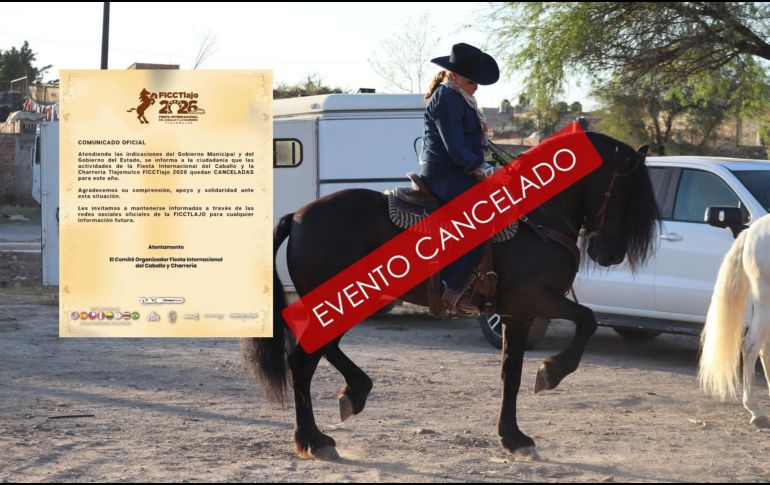 En un comunicado, el Gobierno de Tlajomulco dijo que la cancelación se hace con el objetivo de privilegiar la seguridad, la estabilidad y el bienestar de la población. ESPECIAL / FACEBOOK Gobierno de Tlajomulco