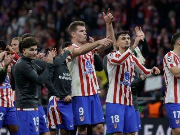 El Atlético de Madrid evitó una noche de "brujas" en su camino por la Champions League. EFE / J. Martín