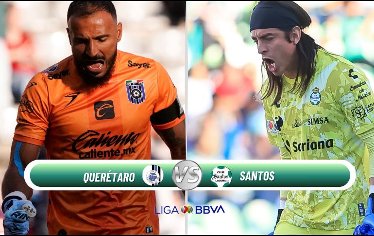Querétaro y Santos buscan puntos urgentes en la J8. ESPECIAL / IMAGO7 y CANVA