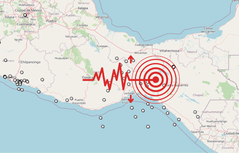 &nbsp;Sismo en Chiapas. ESPECIAL / SSN