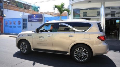 En las inmediaciones del recinto funerario en la colonia San Andrés se instaló un fuerte operativo de vigilancia por parte de fuerzas de seguridad estatales y federales. EL INFORMADOR/J. Acosta