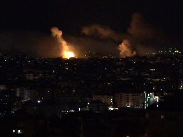 El Ejército israelí anunció en su cuenta de X el lanzamiento de un "ataque selectivo" contra altos mandos de Hizbulá "en el área de Beirut". EFE/ E. Gutiérrez.