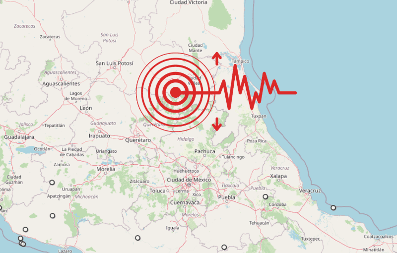 &nbsp;Sismos en San Luis Potosí. ESPECIAL / SSN
