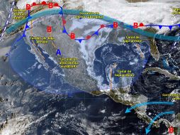Estas condiciones podrían ocasionar descargas eléctricas, granizo, incremento en niveles de ríos y arroyos, así como deslaves e inundaciones en zonas bajas. ESPECIAL/ SMN.