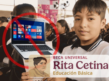 Dado que la convocatoria de la Beca Rita Cetina siga vigente, es posible actualizar datos de registro. ESPECIAL/X/@apoyosbienestar