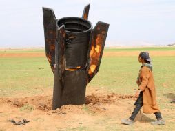 El misil no logró llegar a Turquía al ser interceptado por la OTAN, haciendo que este cayera al sur del país, entre Siria e Irak sin causar vicitmas. EFE/A. Mardnli