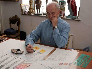 El artista visual mexicano, Pedro Friedeberg, falleció este jueves a los 90 años en su domicilio en San Miguel de Allende. SUN/ ARCHIVO.