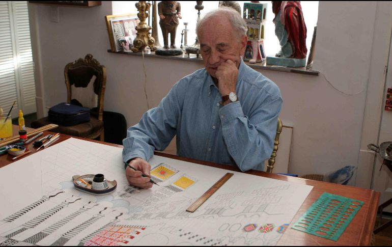 El artista visual mexicano, Pedro Friedeberg, falleció este jueves a los 90 años en su domicilio en San Miguel de Allende. SUN/ ARCHIVO.